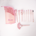 Qolore All-In-One Makeup Brush set Pink - Image 3