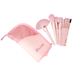 Qolore All-In-One Makeup Brush set Pink